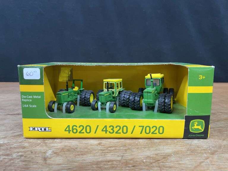 1/64 John Deere 4620, 4320, 7020 40th Anniversary Set NIB Ertl image