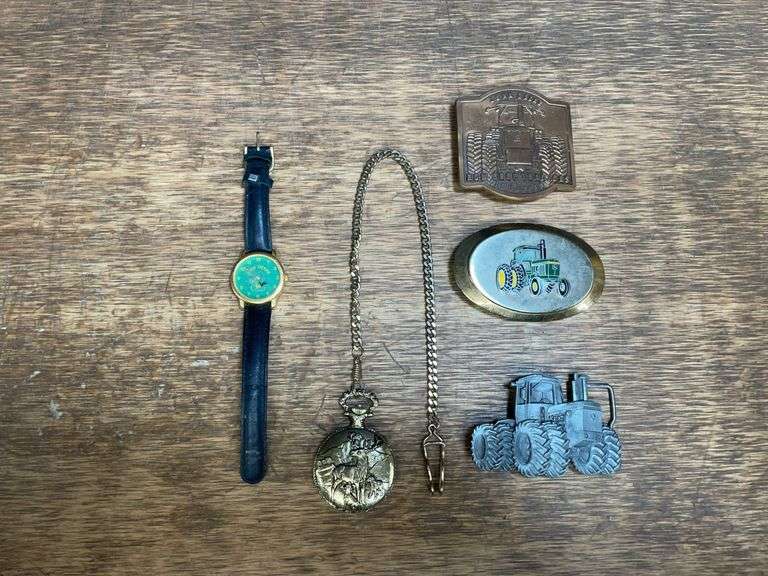 (5) John Deere Belt Buckles + Watches image
