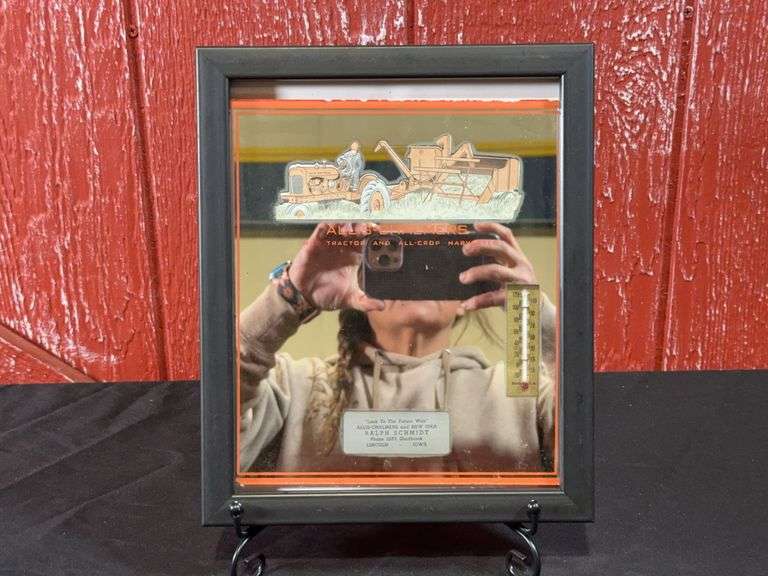 Allis Chalmers Tractor + All-Crop Combine Mirror image