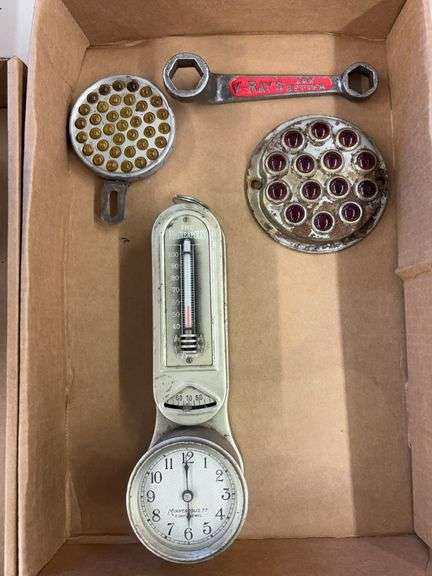 Minneapolis Thermostat and Clock, Spark Plug Wrench, and Hazards image