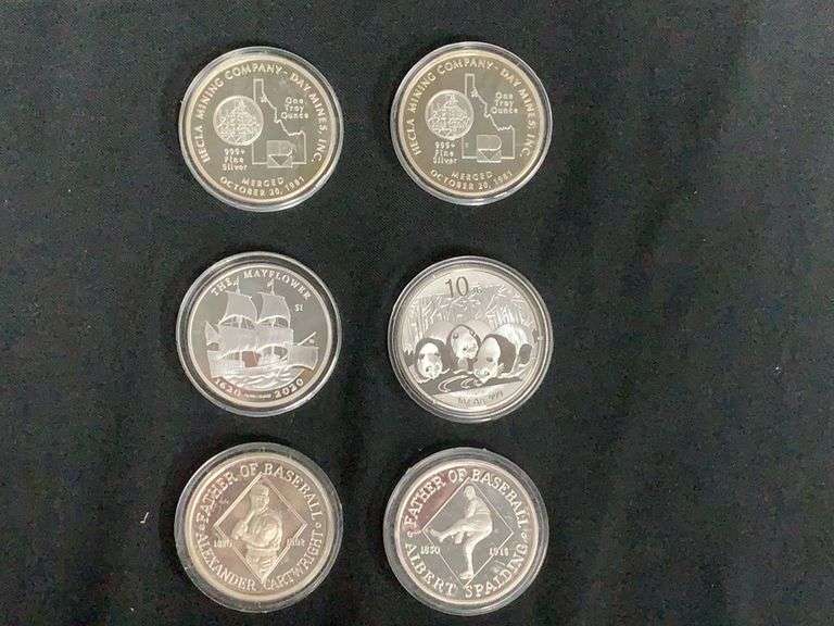 1 Oz Silver Rounds .999 Fine image