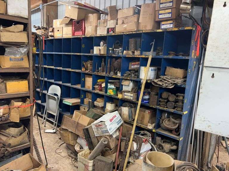 Parts Storage Shelving Unit with Parts image