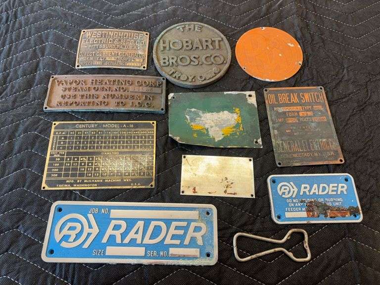 (9) Name Plates and Bottle Opener image