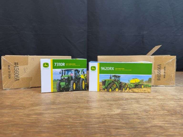(2) 1/64 John Deere 7310R + 9620RX Farm Show NIB Ertl image