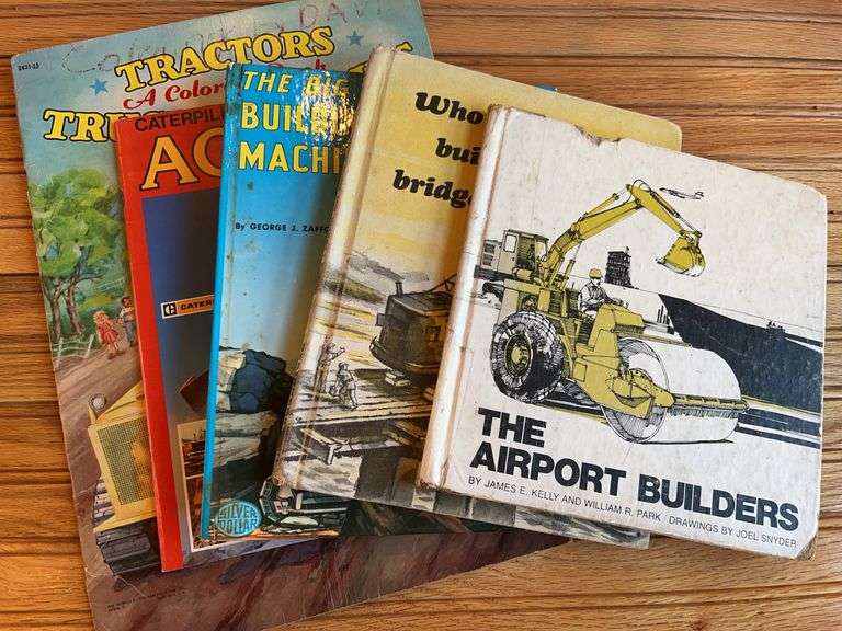 (5) Children's Construction Books and Coloring Books image