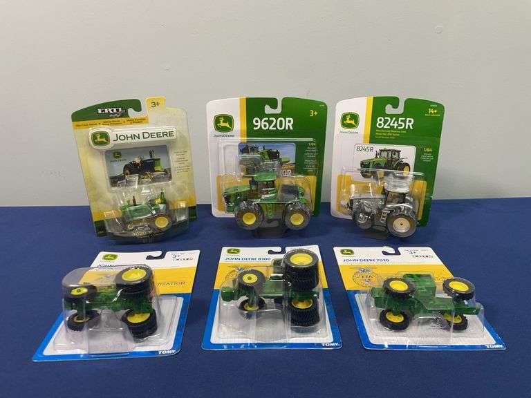 (6) 1/64 John Deere Tractors NIB Ertl image