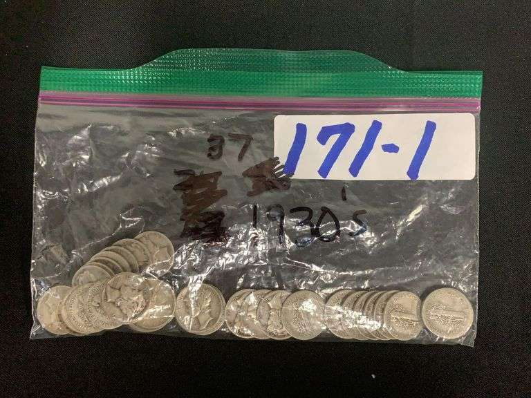 Mercury Dimes 1930'S Dates Unsorted image