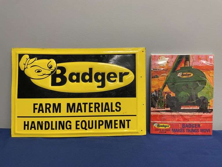 (2) Badger SST Sign + Puzzle image