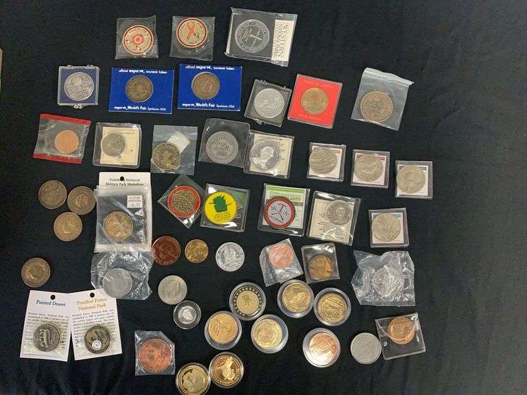 Eclectic Collection of Medals and Tokens image
