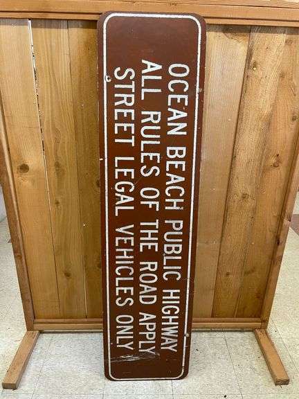 Ocean Beach Public Highway Sign image