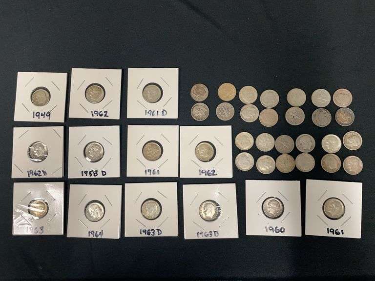 Roosevelt Dimes Mixed Dates Pre-65 Silver image