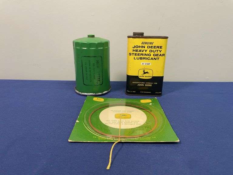 (3) John Deere Filter, Oil Can, Cylinder Shim image