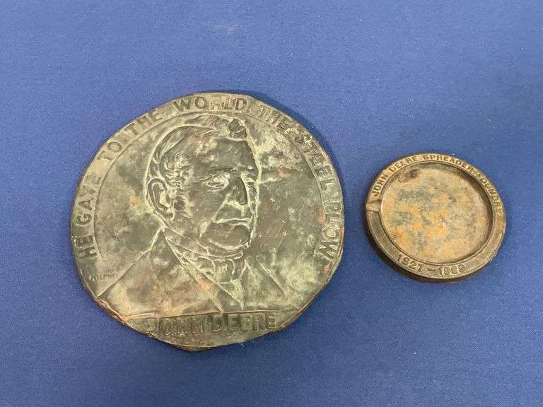 (2) John Deere Ashtray + Cooper Penny image