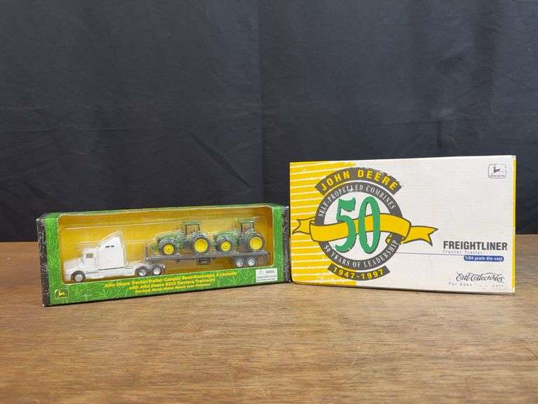 (2) 1/64 John Deere Semis NIB Ertl image