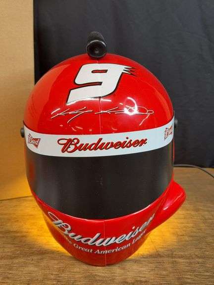 Budweiser Kasey Kahne Helmet Pub Light NIB image