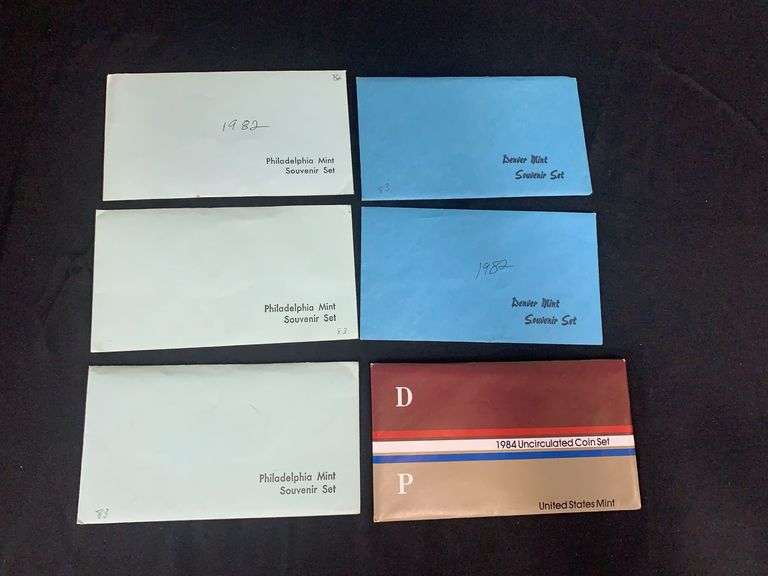 U.S Mint Uncirculated Coin Sets- Denver, Philly, Denver, Philly, Uncirculated image