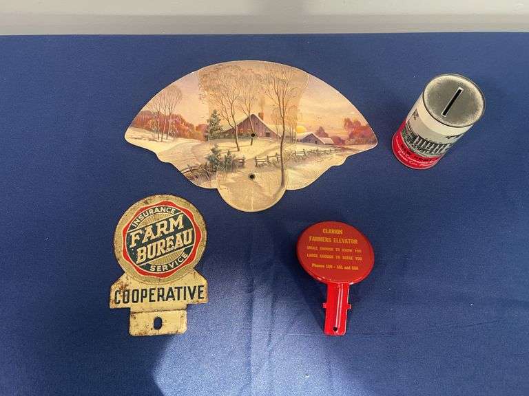 (4) License Plate Topper, Fan, Coin Bank image