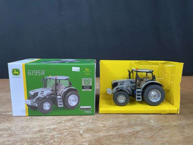 1/32 John Deere 6195R Silver 100 Years Prestige NIB Ertl image