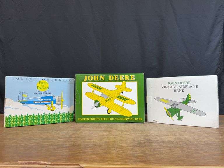 (3) John Deere + Field of Dreams Airplanes NIB SC image