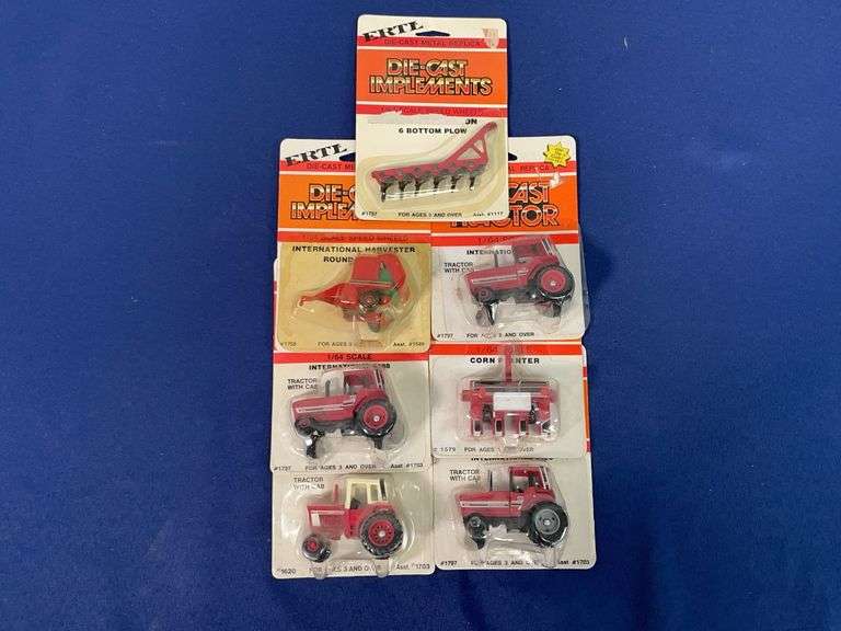 (7) 1/64 IH Tractors + Implements NIB Ertl image
