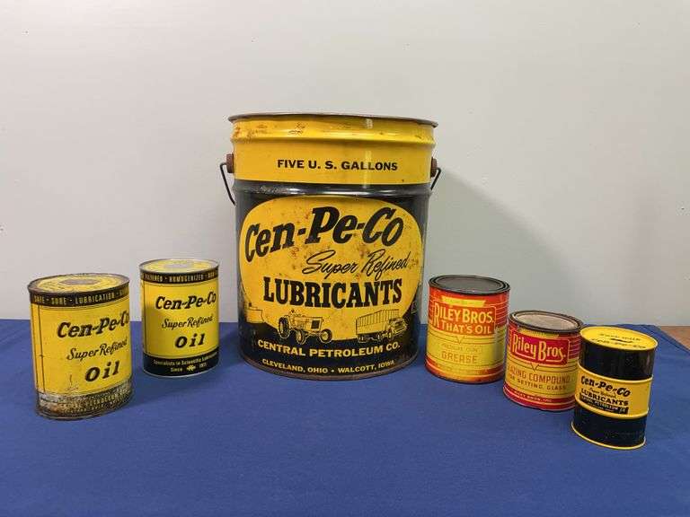 (6) Cen-Pe-Co + Riley Bros. Cans image