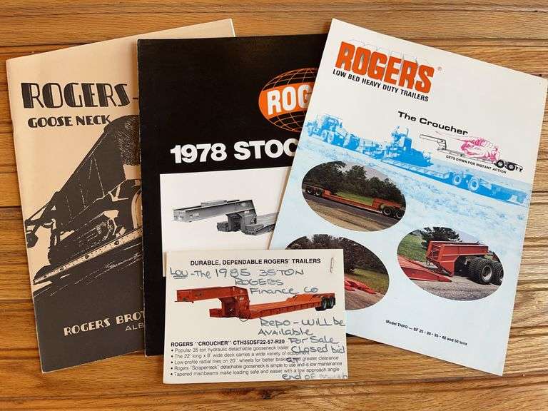 (4) Rogers Trailer Sales Literature image