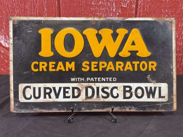 Iowa Cream Separator SST Sign image