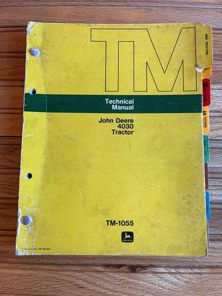 John Deere 4030 Tractor Technical Manual image