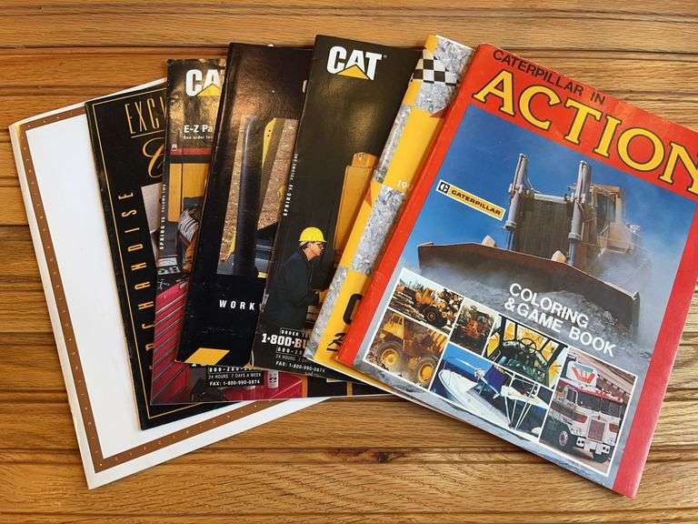 (7) Caterpillar Merchandise Catalogs + Coloring Book image