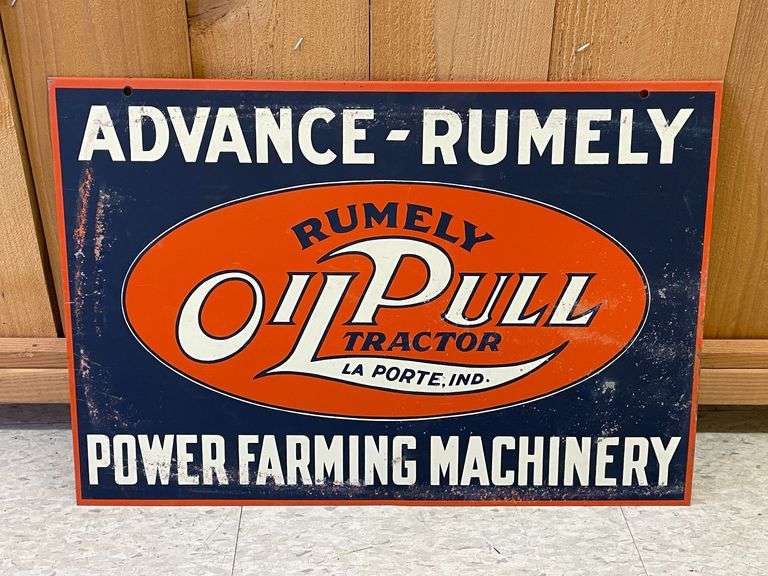 Reproduction Advance Rumely Double Sided Sign image