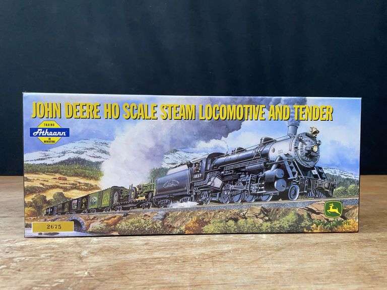 John Deere Steam Locomotive + Tender Set NIB Athearn image