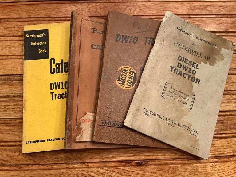 (4) Caterpillar DW10 Tractor Manuals image