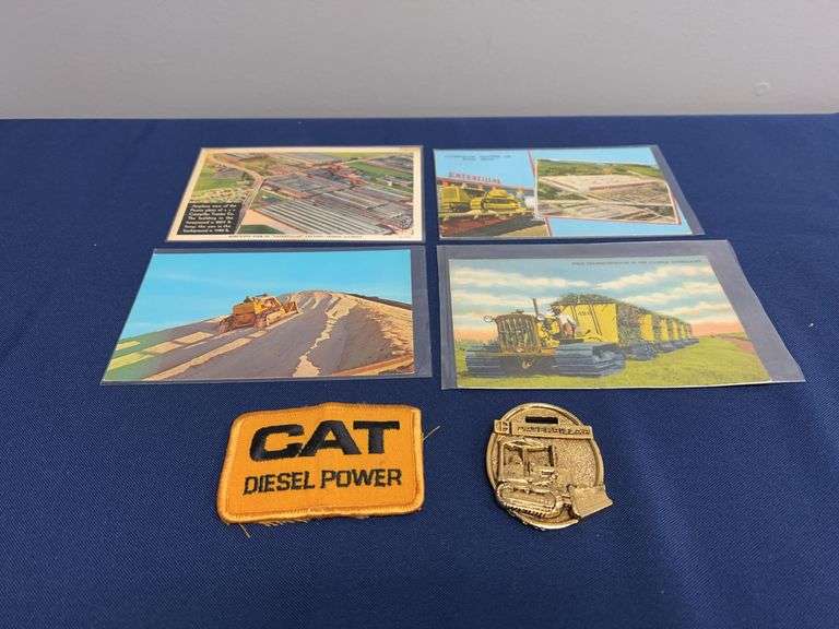 (6) Caterpillar Postcards, Patch, Watch Fob image