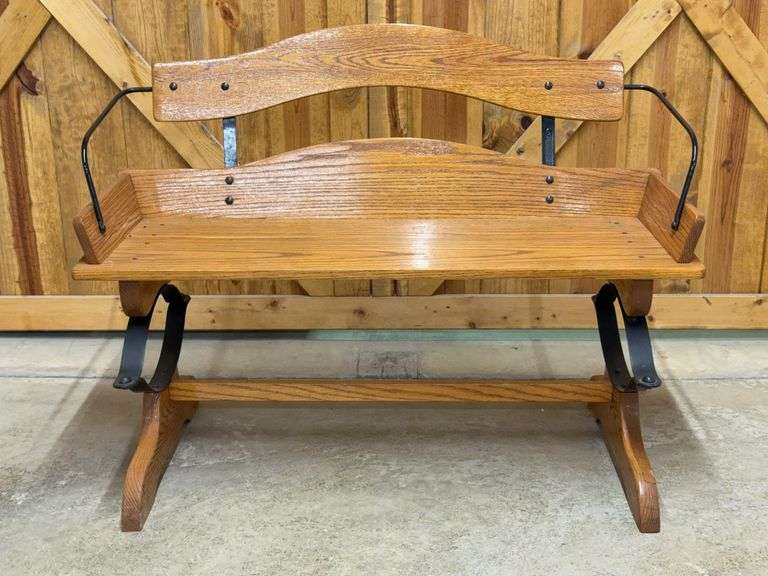 Oak Buggy Seat Bench image