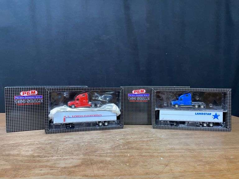 (2) 1/64 US Express + Landstar Semis NIB PEM image