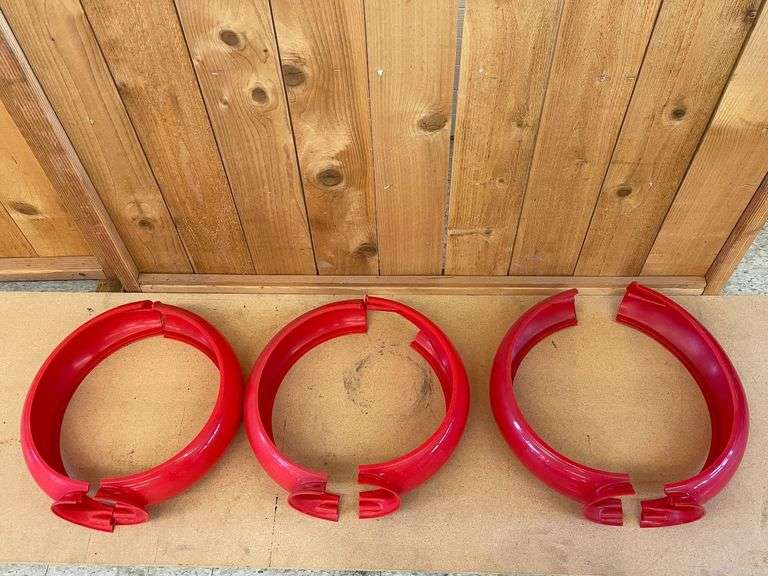 (6) Plastic Gas Globe Frame Halves image