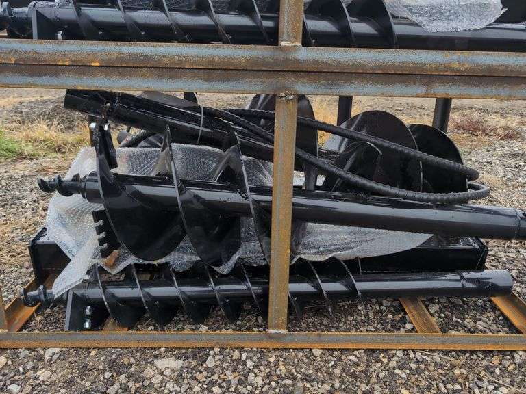 (1) Mower King SSECAG-Y - Skid Steer Auger Set - 3 pc. 6", 12", and 14" image