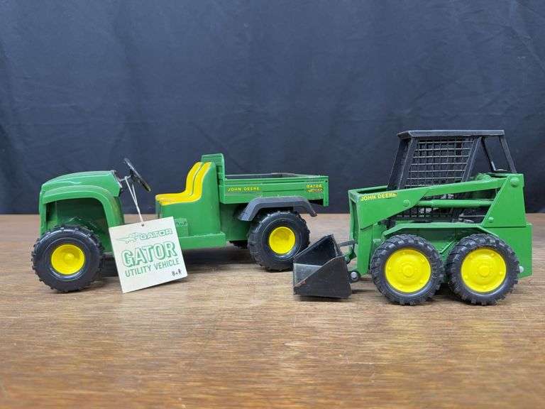 (2) 1/16 John Deere Gator + Skid Steer Ertl image