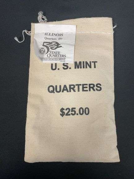 Mint Bag of Illinois Quarters Unopened, D. Mint image