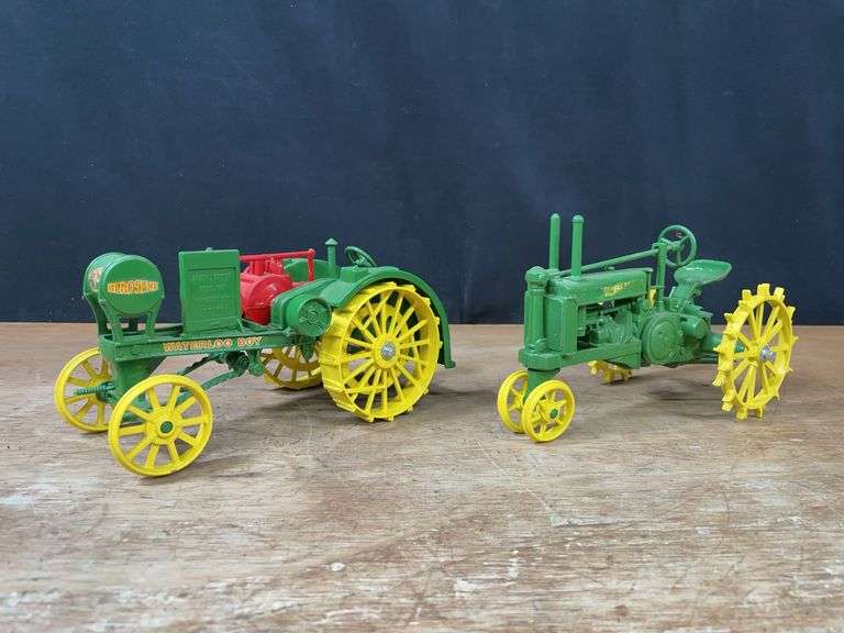 (2) 1/16 John Deere Waterloo Boy + A Ertl image