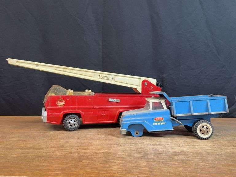 (2) Tonka Dump Truck + Fire Truck image
