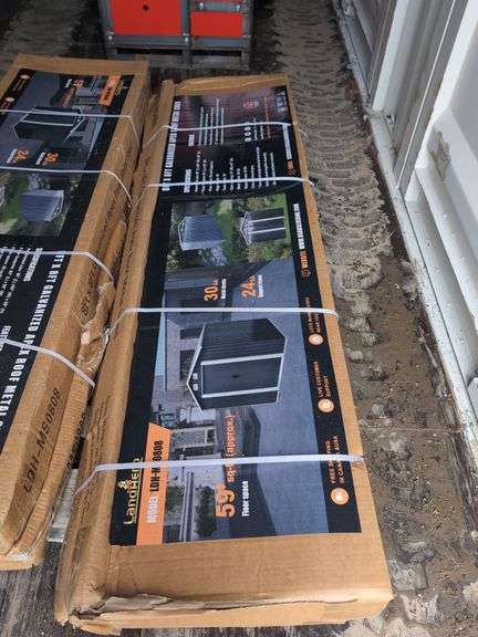 (1) Landhero 8' x 8' Galvanized Apex Roof Metal Shed - LDH-MS0808 image