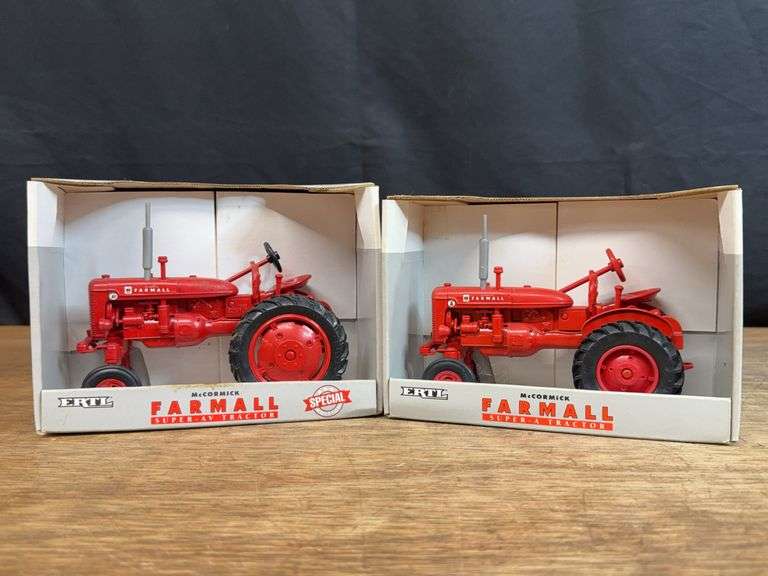(2) 1/16 Farmall Super A + Super AV NIB Ertl image