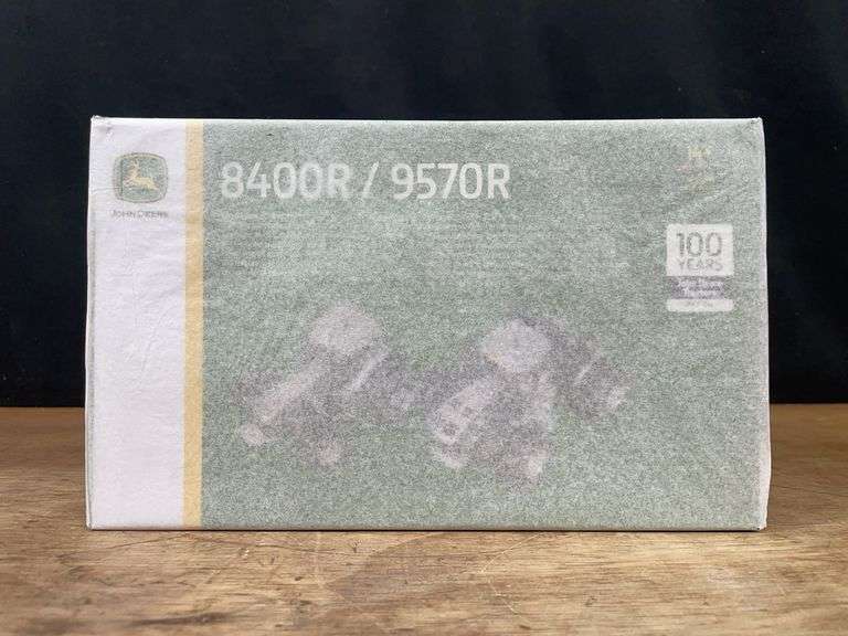 1/64 John Deere 8400R + 9570R 100 Year Silver Set NIB Ertl image