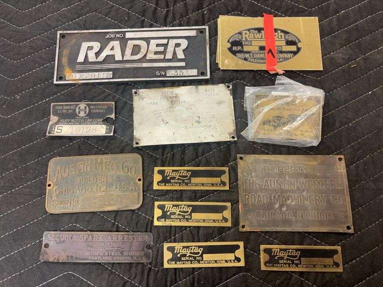 (14) Manufacturer Name Plates image