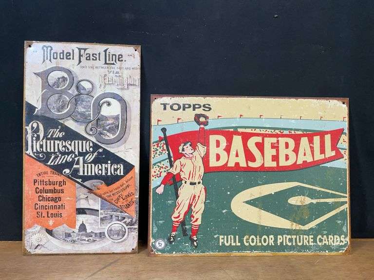 (2) B&O + Topps SST Signs image