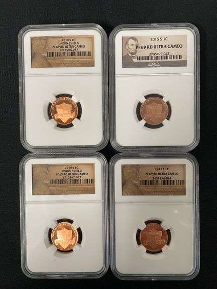 Lincoln Cents 2010, 2011, 2015 Coins image