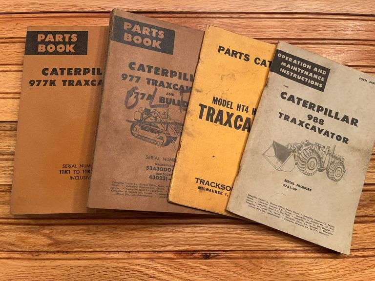 (4) Caterpillar Traxcavator Manuals image