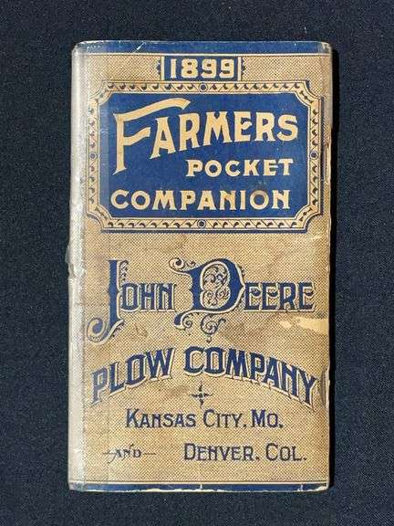 1899 John Deere Plow Company Farmers Pocket Companion image
