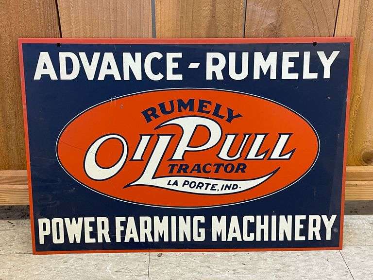 Reproduction Advance Rumely Double Sided Sign image